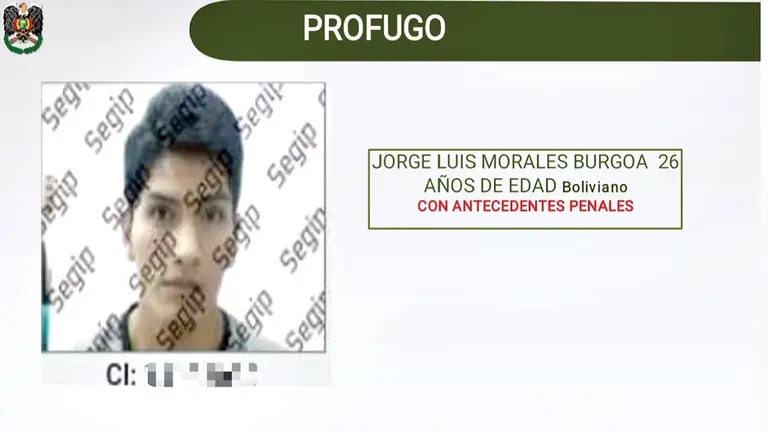 Jorge Luis Morales, buscado por la Polic&iacute;a./ POLIC&Iacute;A