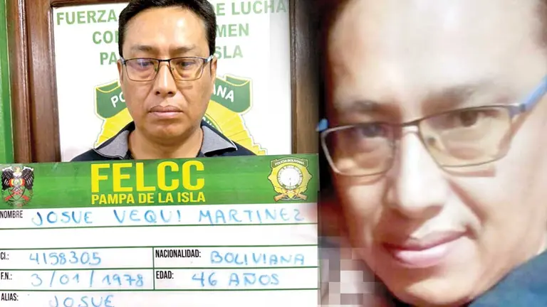 Josué Vequi Martínez, boliviano buscado en Argentina por matar a su esposa./ REDES SOCIALES