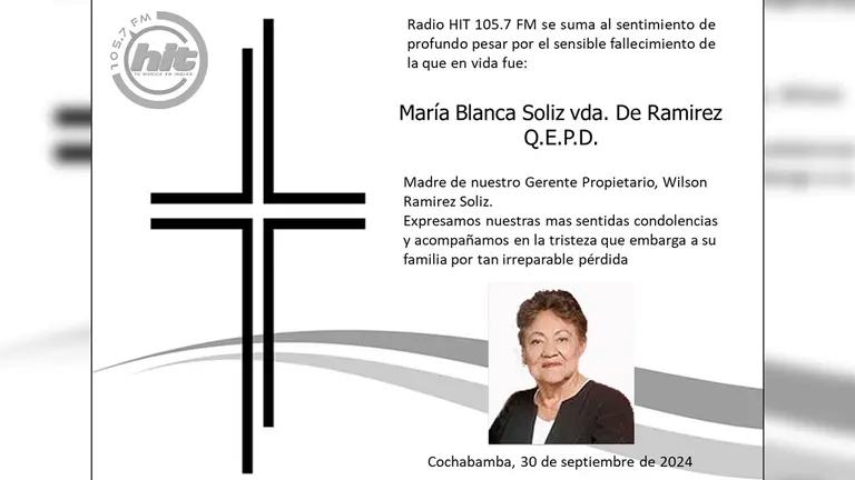 Mar&iacute;a Blanca Soliz vda. De Ramirez