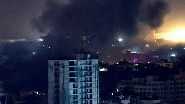 Una imagen del ataque que realiz&oacute; Israel. RRSS