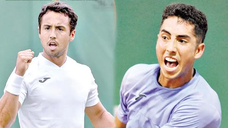 Los tenistas nacionales Hugo y Murkel Dellien./ ARCHIVO