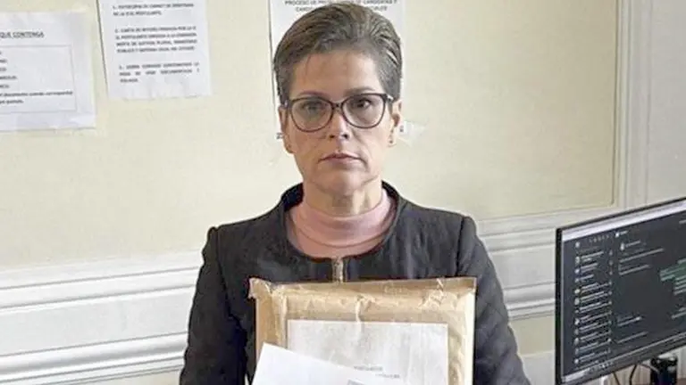 La jueza del juzgado 14 Sentencia Penal Anticorrupción y contra la Violencia hacia las Mujeres, Lilian Moreno Cuéllar./ OXIGENO.BO