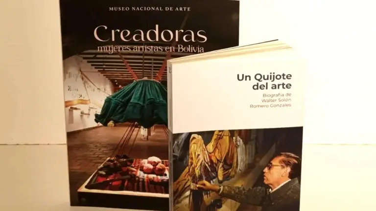 Las dos publicaciones que presenta el MNA en la Feria del Libro de Cochabamba. MNA