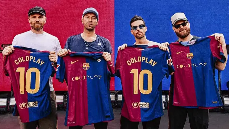 Barcelona y Coldplay anuncian colaboración. FC BARCELONA. 