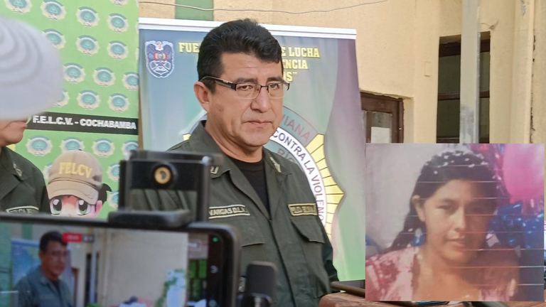 El director de la FELCV de Cochabamba, Freddy Vargas, en conferencia de prensa. MARIELA COSS&Iacute;O