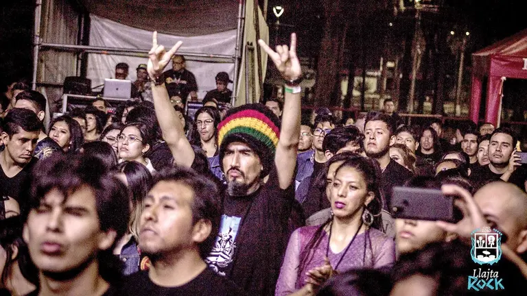 Celebraci&oacute;n de una edici&oacute;n pasada de Llajta Rock en Cochabamba./ RRSS, LLAJTA ROCK