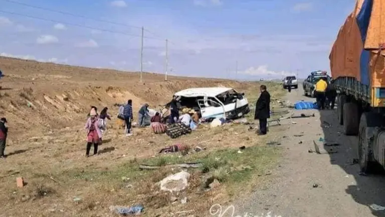 Accidente en ruta El Alto-Desaguadero.