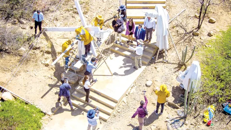 La inspecci&oacute;n de las obras en la serran&iacute;a de San Pedro, este 4 de noviembre./ GAMC