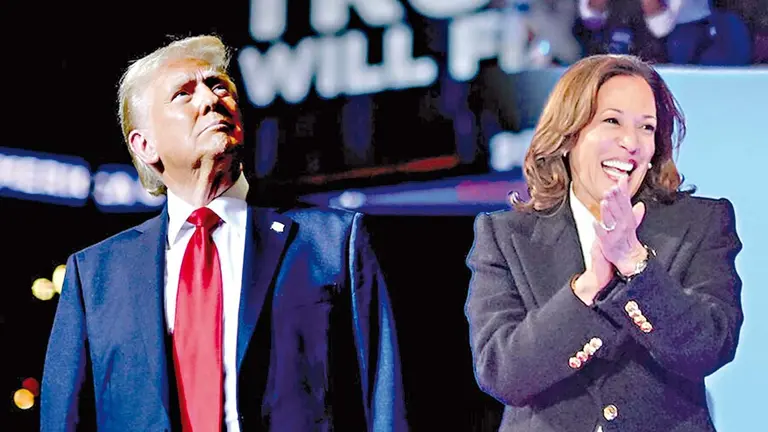 Donal Trump y Kamala Harris./ COMPOSICION OPINIÓN
