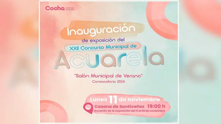 Exponen obras del Concurso Municipal de Acuarela 2024./ FACEBOOK