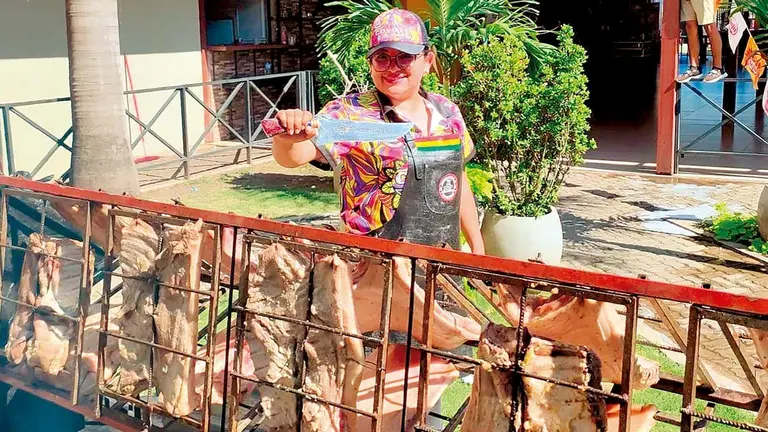 Mariela Lecrere es campeona del mundo en la&nbsp;categoría Costillar de Res./ CORTESÍA