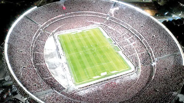 Una vista aérea del estadio Monumental de Núñez de Buenos Aires. / DIARIO OLÉ