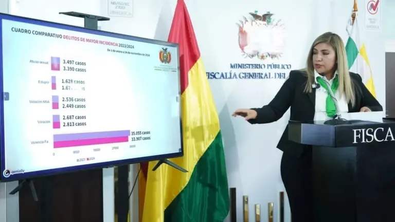 Ministerio informa la cantidad de casos de violencia en Bolivia. FISCAL&Iacute;A GENERAL DEL ESTADO.
