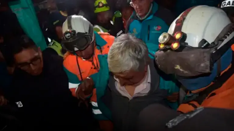 El alcalde Iv&aacute;n Arias, minutos despu&eacute;s del incidente. TOMADA DE URGENTE