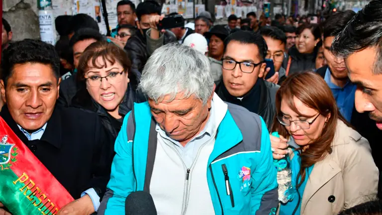 Iv&aacute;n Arias, alcalde de La Paz. APG