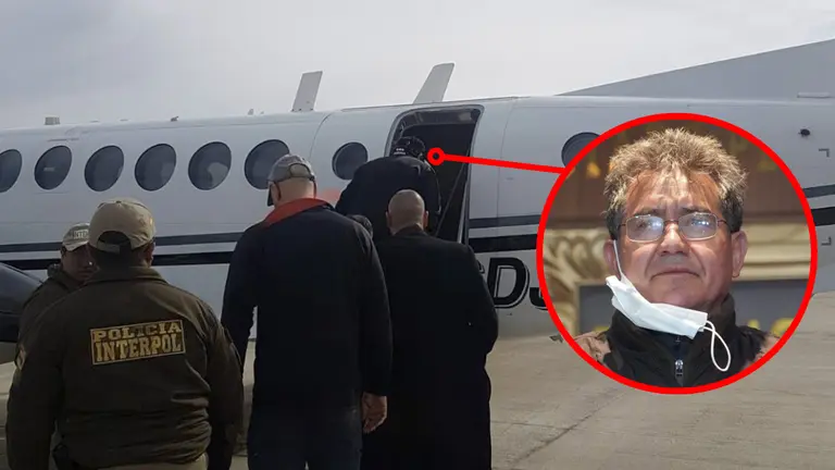 Maximiliano D&aacute;vila durante su extradici&oacute;n a EEUU