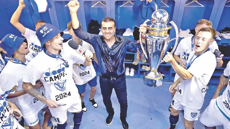 Una imagen de lo que fue la fiesta del flamante 
campe&oacute;n argentino. / CLUB V&Eacute;LEZ SARSFIELD