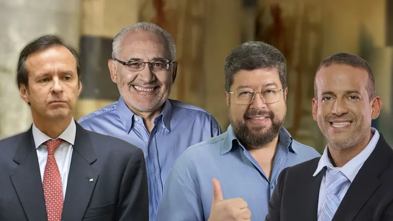 Integrantes del bloque de oposici&oacute;n para enfrentar al MAS en las elecciones de 2025. COMPOSICI&Oacute;N OPINI&Oacute;N