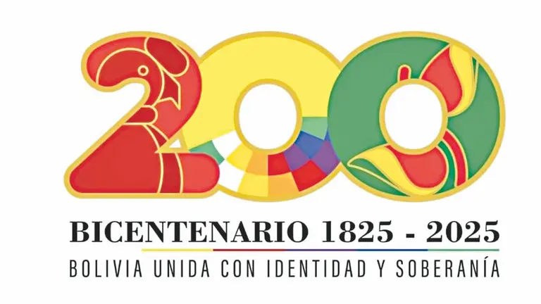 Logotipo de conmemoración del Bicentenario de  Bolivia. / CONSEJO NACIONAL DEL BICENTENARIO