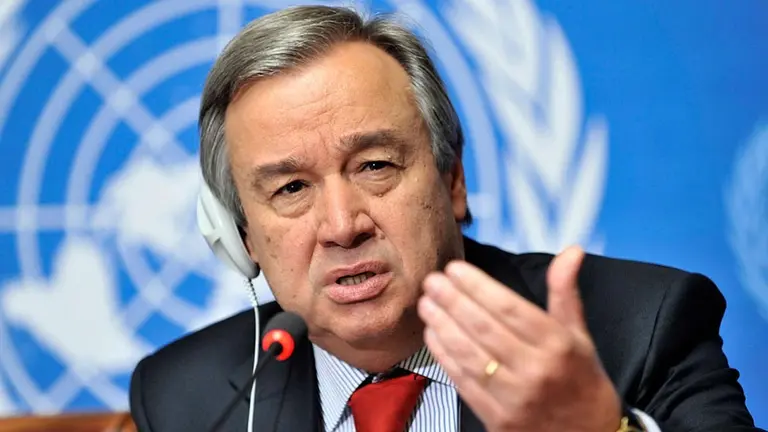 El Secretario General de ONU, António Guterres./ RRSS