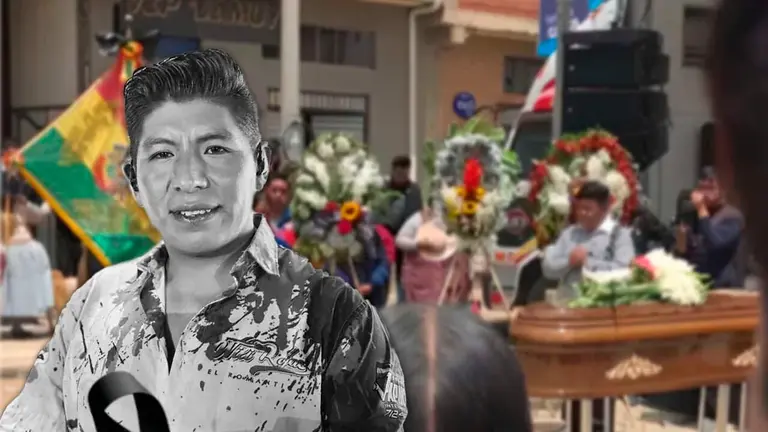Captura de la transmisi&oacute;n del canal Creativo Producciones, titulada "Fallece tecladista del grupo de Willy Rojas. Despedida en honor a su compa&ntilde;ero, Iv&aacute;n Chura Quispe". Captura