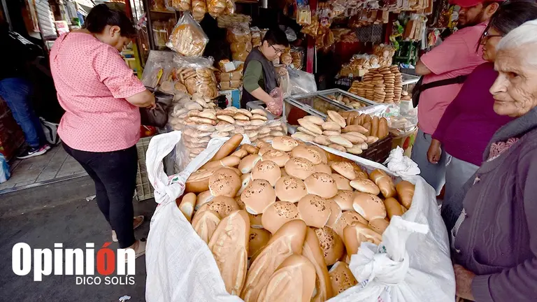 Un punto de venta de pan en un centro de abasto de Cochabamba./ DICO SOLIS