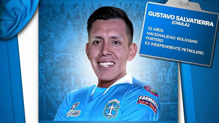 San Antonio de Bulo Bulo anunció  el fichaje del guardameta. Gustavo Salvatierra./ FACEBOOOK