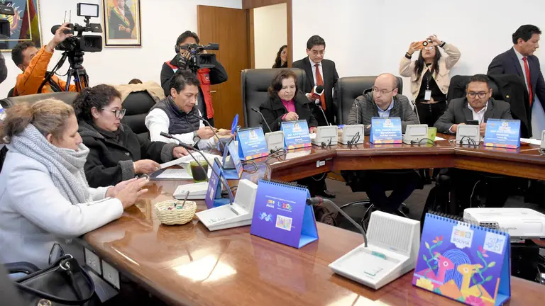 Sesión de la Comisión de Constitución, donde se debate el Proyecto de Ley de Escaños./     APG