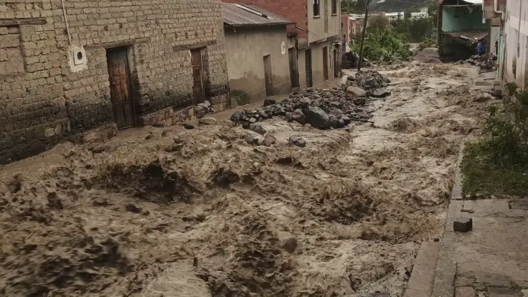 La Paz: Al menos 600 familias fueron afectadas por las riadas en Quime./ URGENTE.BO
