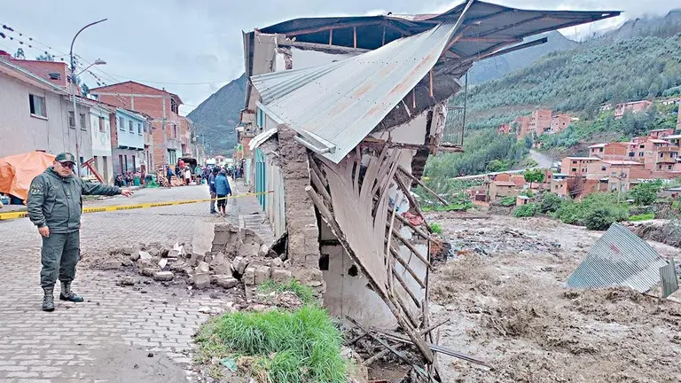 Desborde de ríos en Quime, municipio Inquisivi de La Paz. /  RRSS