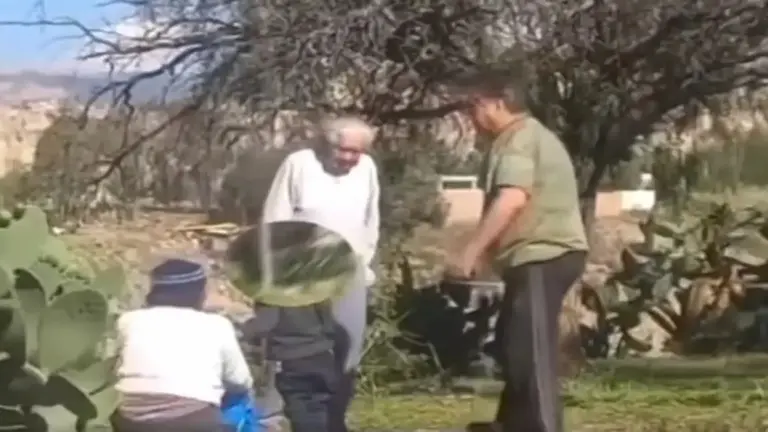 Sujetos agredieron a una se&ntilde;ora y su hijo por sacar tunas de un espacio p&uacute;blico en La Paz. RRSS.