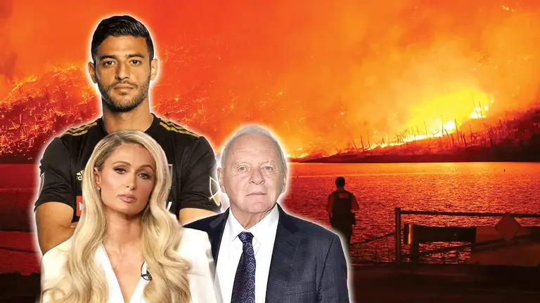 Paris Hilton, Mel Gibson y Anna Faris están entre las personalidades que  evacuaron sus propiedades porque fueron devoradas por el fuego./ AGENCIAS