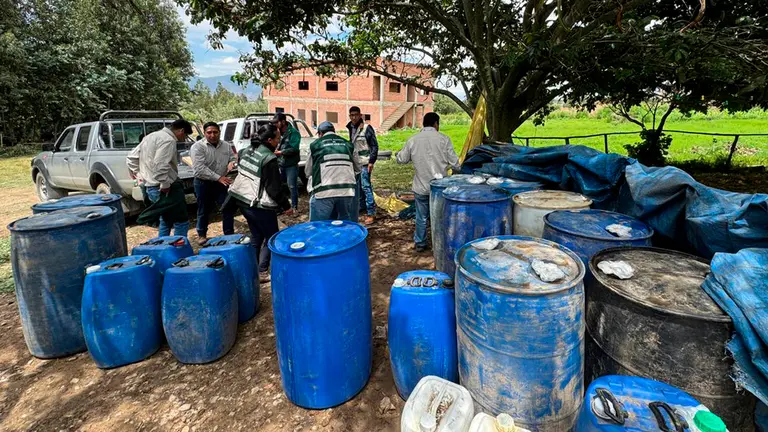 Combustible encontrado en un domicilio. ANH