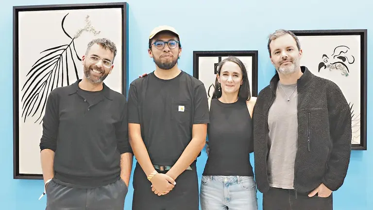 Artistas de la delegaci&oacute;n boliviana de la Fundaci&oacute;n Pati&ntilde;o./ CORTES&Iacute;A