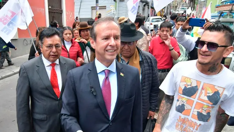 El precandidato electoral Jorge Tuto Quiroga. APG