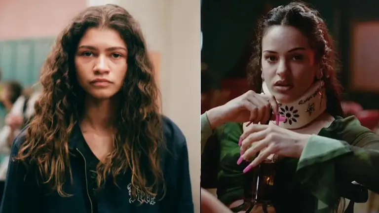 Zendaya (izq.) y Rosal&iacute;a (der.). HBO.
