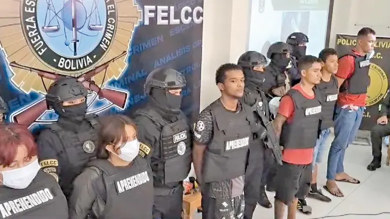 Las personas vinculadas a robos y cr&iacute;menes en el Tr&oacute;pico de Cochabamba./ MARIELA COSS&Iacute;O