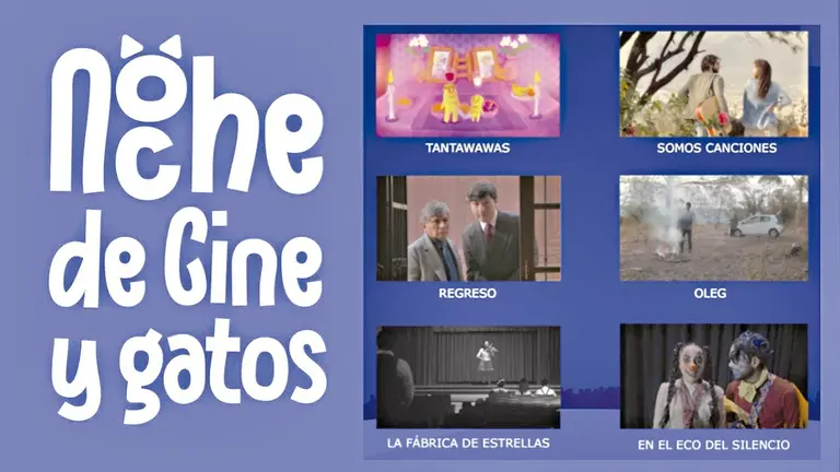 Arte promocional del evento &lsquo;Noche de Cine y Gatos&rsquo;./ RRSS ICBA