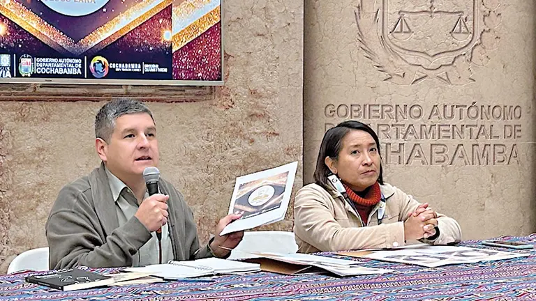 Lanzamiento del Premio Departamental de Novela &lsquo;Jes&uacute;s Lara&rsquo; y Ensayo &lsquo;Gustavo Rodr&iacute;guez Ostria&rsquo; 2025./ ARCHIVO