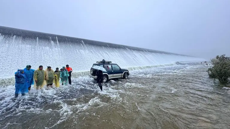 Tras las intensas lluvias en Cochabamba, la represa de la laguna de Corani se encuentra llena de agua./ ALEJANDRO ORELLANA