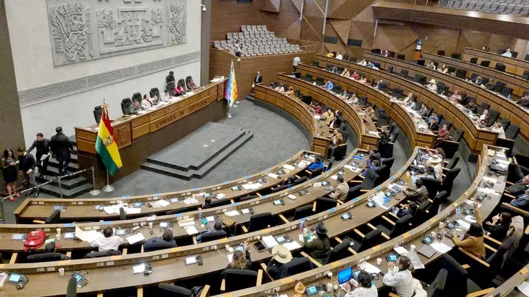 Sesión de la Cámara de Diputados./ ERBOL
