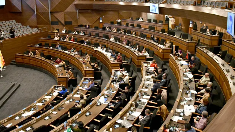La Cámara de Diputados, en la sesión de ayer 20 de marzo./ APG