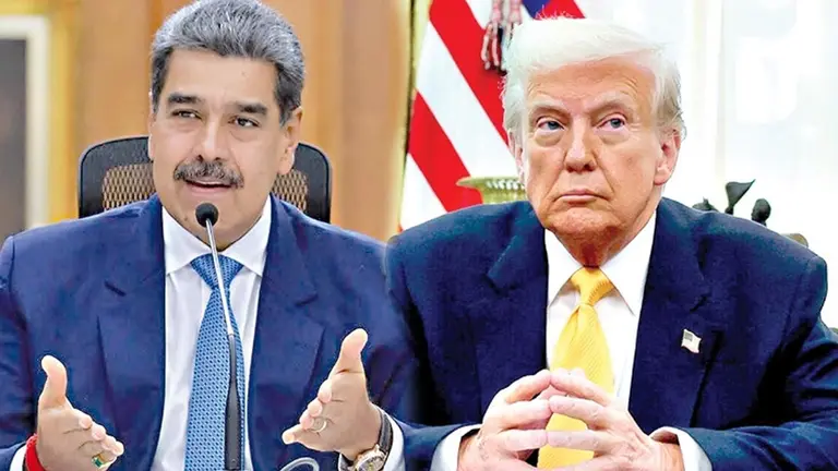 Nicol&aacute;s Maduro, presidente de Venezuela y Donald Trump, presidente de EEUU./ ARCHIVO