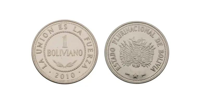 Foto referencial de 1 boliviano. BCB
