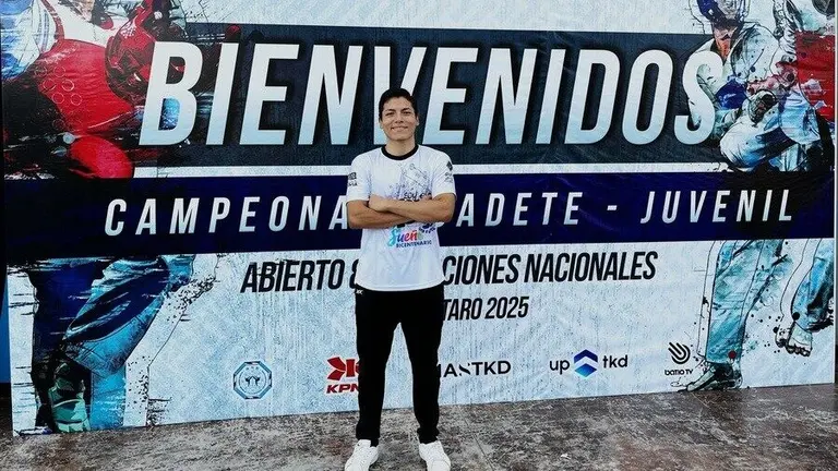 El taekwondista boliviano Juan Pablo Montalvo, en M&eacute;xico. MINISTERIO DE SALUD