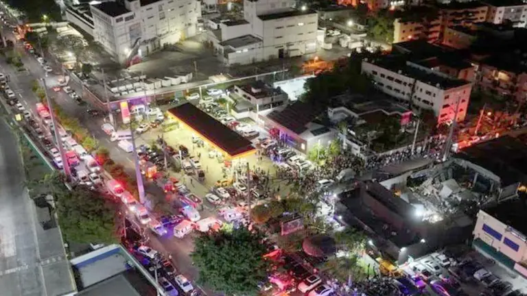 Lugar donde se derrumb&oacute; el techo de la discoteca Jet Set, en Santo Domingo, Rep&uacute;blica Dominicana./ INFOBAE