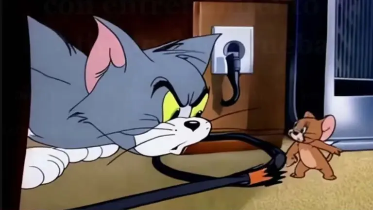 Personajes de la serie animada Tom y Jerry. CAPTURA DE VIDEO