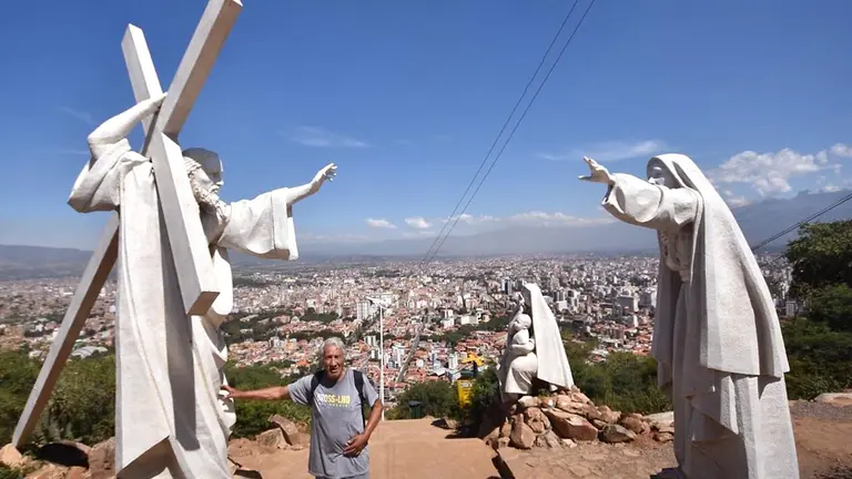 Esculturas dispuestas en el cerro San Pedro./CR&Eacute;DITO DICO SOL&Iacute;S