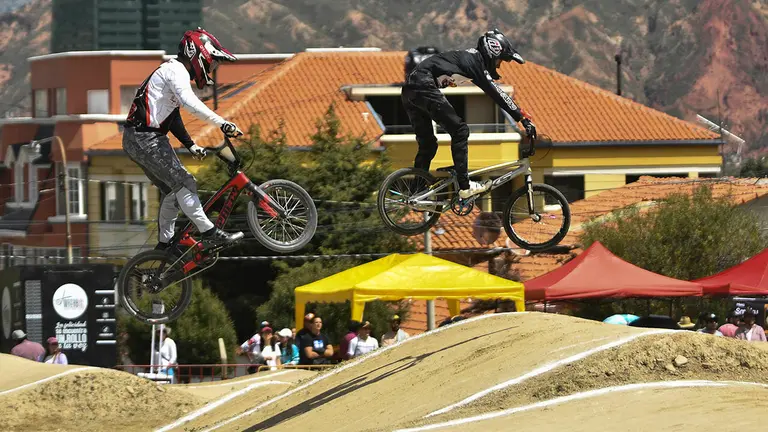 Un pasaje de la competencia realizada en La Paz. APG