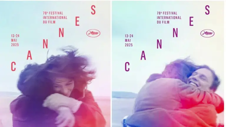 Poster del Festival de Cannes 2025 en homenajea al filme "Un hombre y una mujer"./DE CINE 21